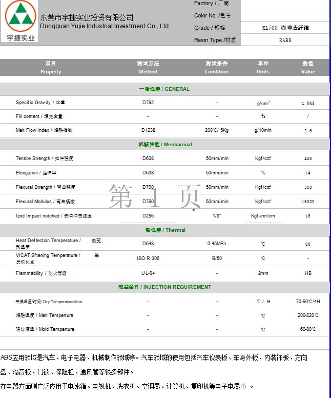 abs回收料 KL700 咖啡渣纖維